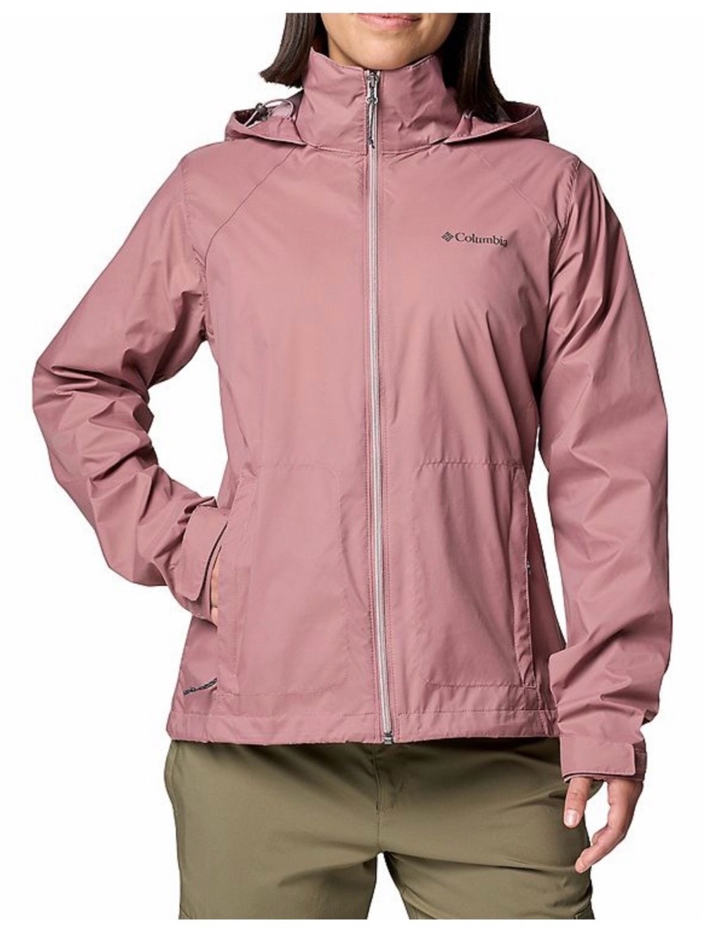 Columbia Women's Waterproof switchback Hooded Jacket - Dusty Rose